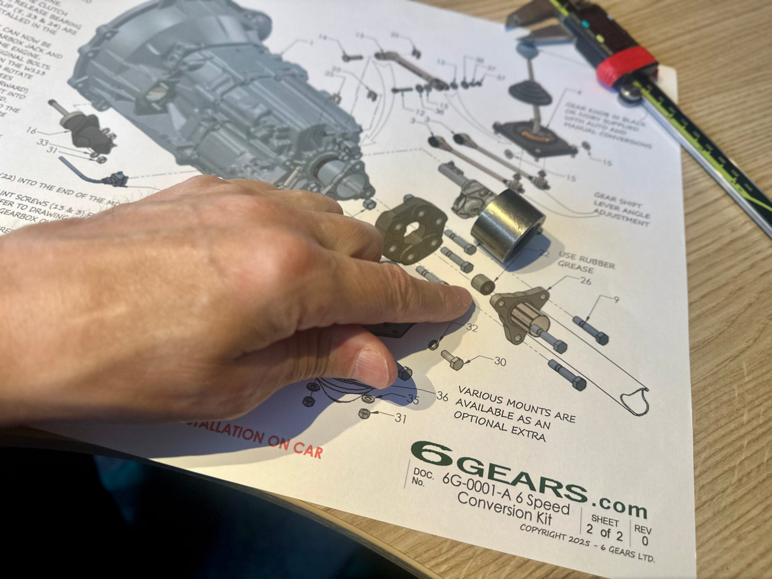 6 Gears Installation Manual for Classic Mercedes benz