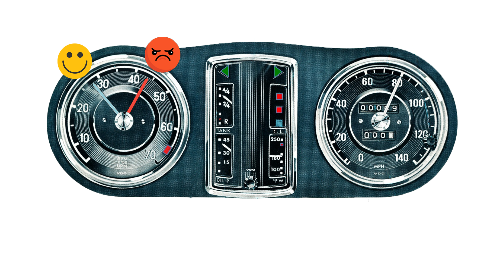 Reduced engine speed on classic Mercedes Benz cars using 6-speed conversion kit by 6 Gears